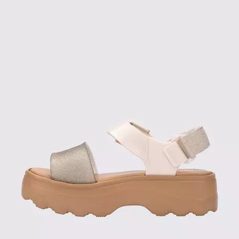 Melissa Kick Off Sandal- Bege Glitter