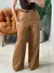 Calça Feminina Pantalona em Alfaiataria com Cinto Natasha Ref. 1013 Tamanho:G;C