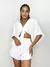 Conjunto Feminino em Crepe Short e Cropped Multiformas Taila Ref. 1295 Tamanho:Único;Cor:Branco - comprar online