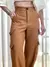 Calça em Alfaiataria Marrant Cargo Verena Ref. 1068 Tamanho:G;Cor:Cinza claro - comprar online