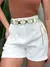 Short Feminino Alfaiataria Ananda Ref. 1220 Cor:Off white;Tamanho:M