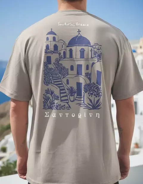 Remera OverSize Santorini - comprar online