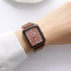 Relógio feminino minimalista quartzo - loja online