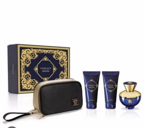 KIT VERSACE DYLAN BLEU POUR FEMME EDP FEM. - 4 PEÇAS