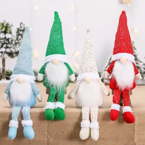 Gnome natal boneca sem rosto feliz natal