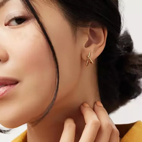 Brinco Geométrico Trendy Dourado e Prateado – Feminino - comprar online