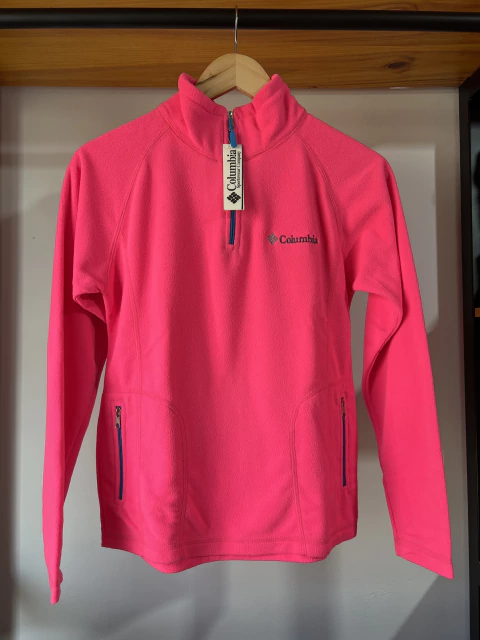 Buzo micropolar Columbia dama talle “S” rosa chicle