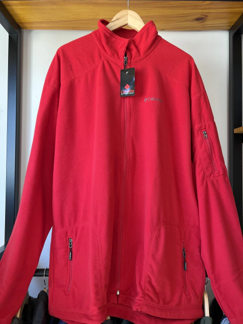 Campera micropolar Columbia varón talle “5XL” rojo