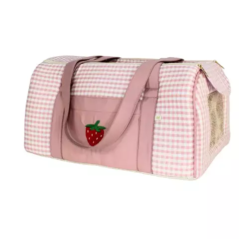 Bolsa Avião Tecido Pata Chic - Moranguinho - comprar online