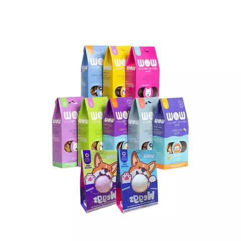 Kit de Petiscos Naturais para Cães: Frango + Lombinho + Peixe + Weggs - comprar online