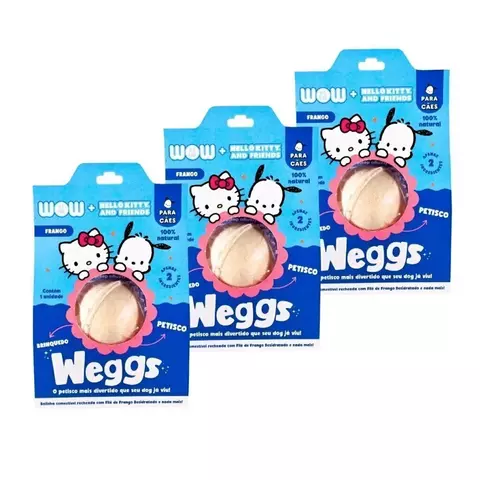 Kit 3 un. Weggs de Frango para Cães Hello Kitty and Friends - comprar online