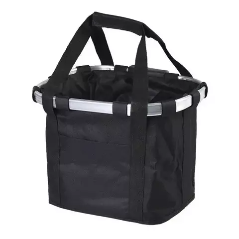 Cesta dianteira da bicicleta pequeno cão de estimação carry bolsa 2in1 destac