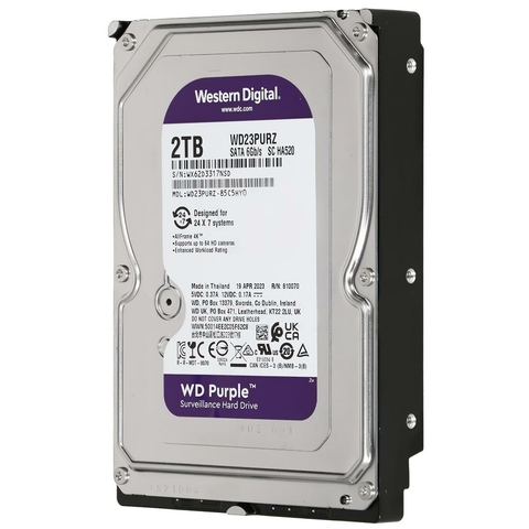 HD 2TB WESTERN DIGITAL WD PURPLE 5400RPM 256MB WD23PURZ