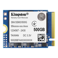 SSD M.2 500GB KINGSTON NV3 MINI NVMe 2230 PCIE SNV3SM3/500G 5000/3000 MB/s - loja online