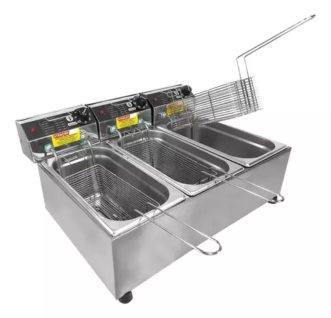 FRITADEIRA 12L 3 CUBAS (VAR)