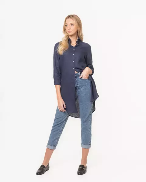 CAMISÃO LINHO MARINHO - comprar online