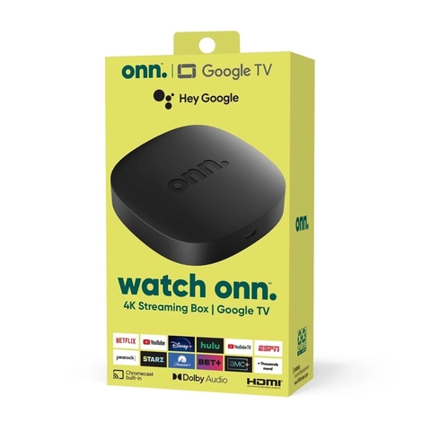 Watch Onn con Google Tv 4k para Streaming