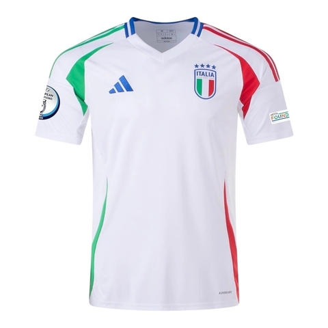 Camisa Seleção da Itália II 24/25 - Torcedor Adidas Masculina - Branca Com Patch Eurocopa