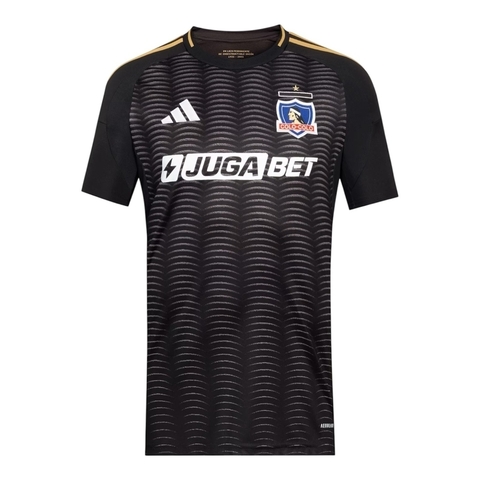 Camisa Colo Colo do Chile II 25/26 - Torcedor Adidas Masculina - Preta com detalhes em amarelo