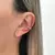 Piercing Fake de Prata Coração Rosa