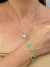 Conjunto Trevo Verde em Prata 925 – Colar + Pulseira - Acessórios em Prata 925 - Eleve Acessórios 