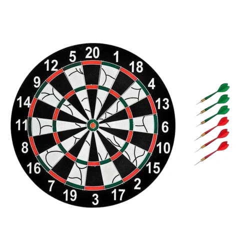 Jogo Dardos Fort Com 6 Dardos Coloridos e Alvo