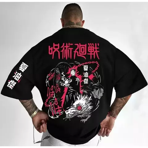 Jujutsu kaisen camiseta masculina de algodão puro geto suguru anime japonês ha - comprar online
