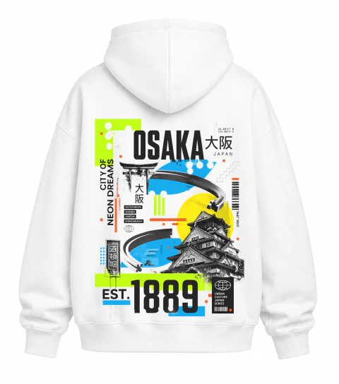 Buzo Hoodie Osaka Japan – Estilo Urbano Unisex