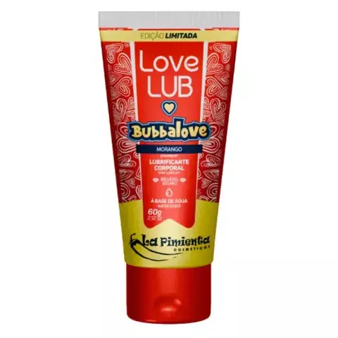 Bubbalove Lubrificante Beijável MORANGO 60G - GX035