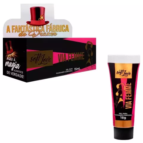 Via Femme Gel Excitante Feminino 15Ml Soft Love - GX047