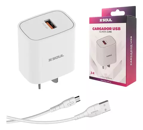 Cargador Soul Cargador Classic Usb A Micro Usb 2.4a