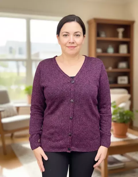 Casaquinho feminino com botão cardigan blusa aberta malha de frio suéter aberto