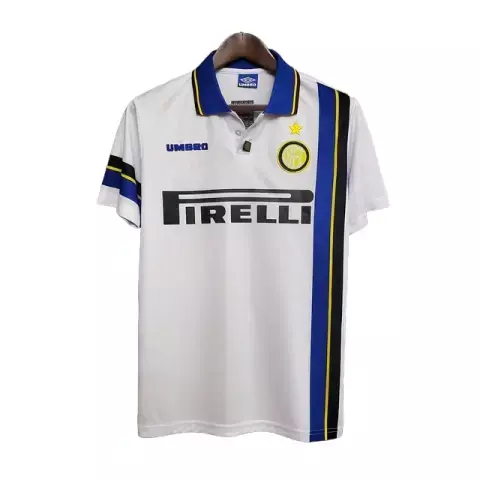 Camisa Retrô Inter de Milão II 1997/1998 - Masculina Umbro - Branca e azul - comprar online