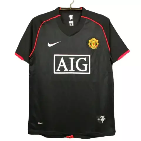 Camisa Manchester United Retrô 2007/2008 Preta - Nike - comprar online