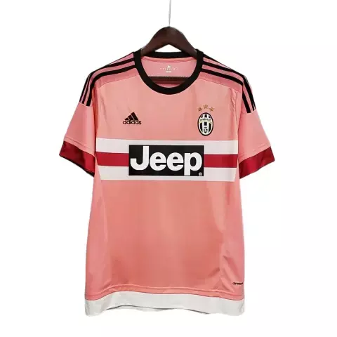 Camisa Retrô Juventus 2015/2016 - Adidas Masculina - Rosa com detalhes... - comprar online