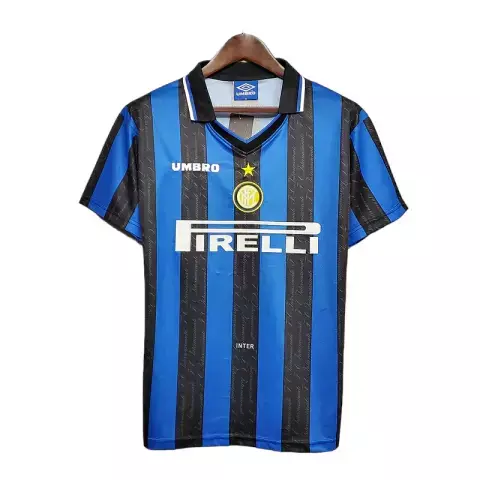 Camisa Retrô Inter de Milão 1997/1998 - Masculina Umbro - Azul e preta - comprar online