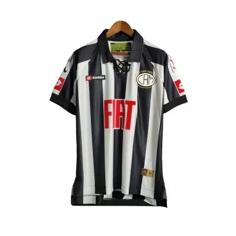 Camisa Retrô Atlético Mineiro Edição especial 2008 - Lotto Masculina - Preta e Branca