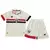 Kit infantil São Paulo I Home 24/25 da New Balance branco com camisa e shorts
