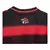 conjunto/Kit Infantil Flamengo I Home/em casa 25/26 - Adidas - Preto e Vermelho Camiseta e Short Infantil do Mengão detalhe da gola da camisa do flamengo