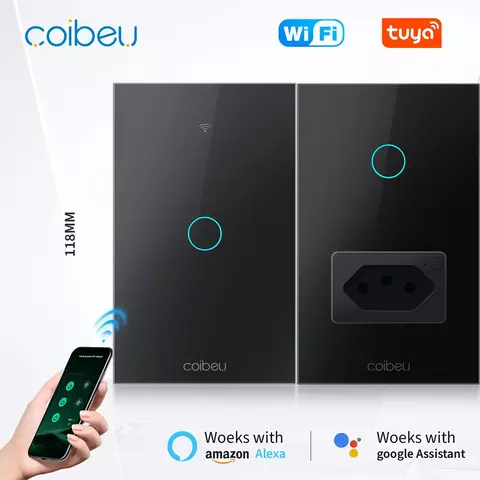 Tomada inteligente Tuya Wifi Alexa