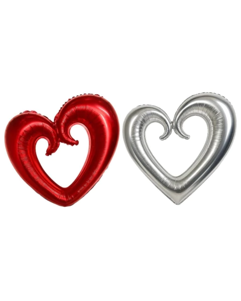 Globo Corazón Calado New Metalizado – Decoración Elegante y Moderna para Eventos - comprar online