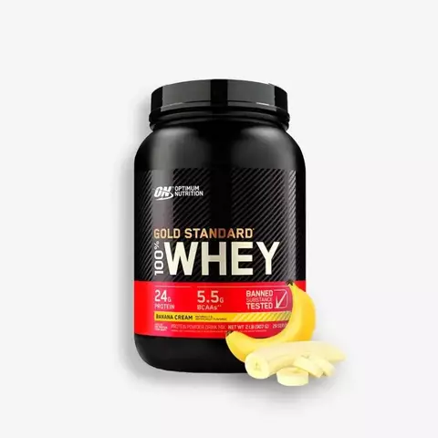 100 % WHEY GOLD STANDARD 2 LIBRAS SABOR BANANA – OPTIMUM NUTRITION