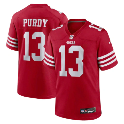 JERSEY NIKE GAME NFL 49ERS PURDY