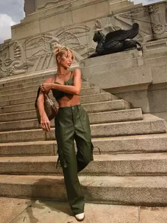 Imagem do Conjunto Couro Calça Cargo BIANCA