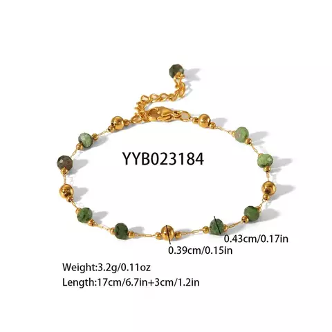 PULSERA PIEDRAS ESMERALDAS