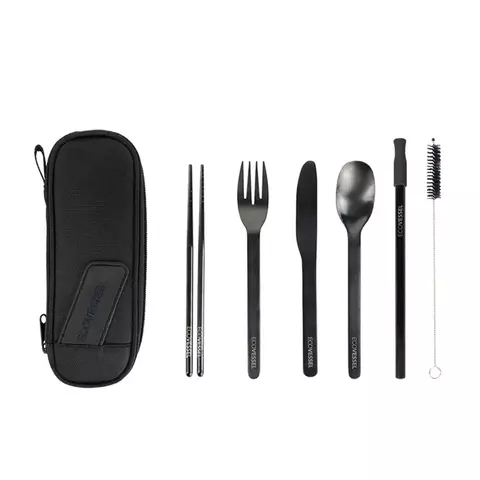 Set Utensillos Ecovessel WANDERWARE 6-PIECE STNLSS