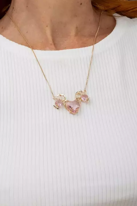 Colar Coração Duas Meninas ou Dois Meninos