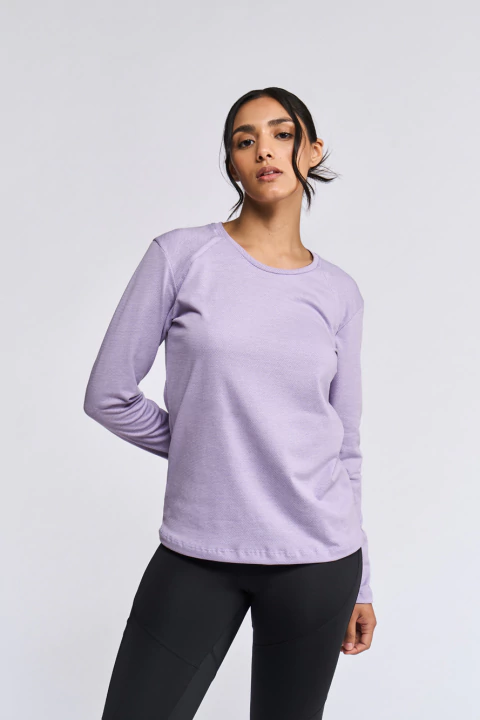 Remera Power - Violeta Claro