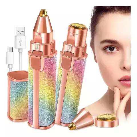 Depiladora Facial Vello Cejas Y Corporal 2 En 1 Recargable - comprar online