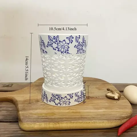 Suporte de utensílio de cozinha de fazenda, utensílio de cozinha de cerâmica,